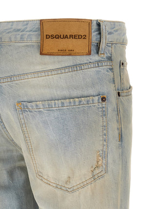 Dsquared² Blue Cotton Jeans Denim