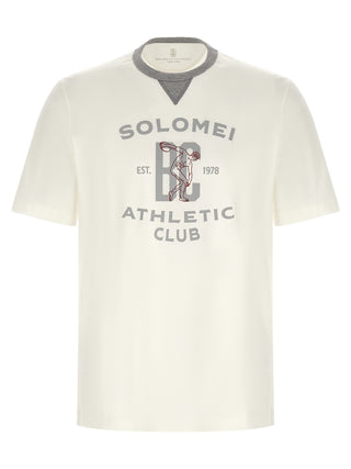Brunello Cucinelli White Cotton T-Shirt