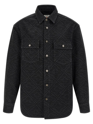 Casablanca Black Cotton Blouse