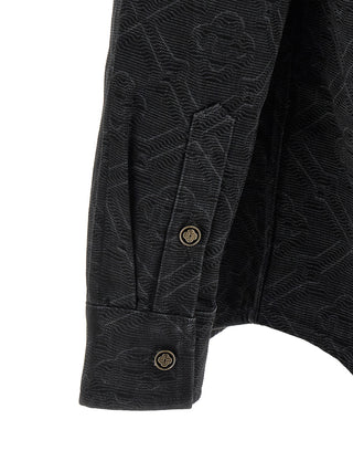 Casablanca Black Cotton Blouse