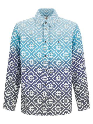 Casablanca Blue Cotton Shell Jacket
