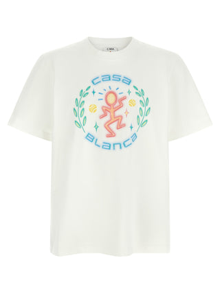 Casablanca White Organic Cotton T-Shirt