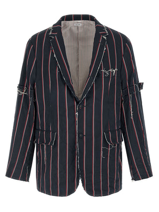 Thom Browne Blue Silk Blazer