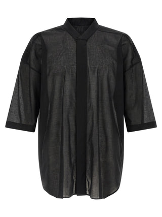 Rick Owens Black Cotton Blouse
