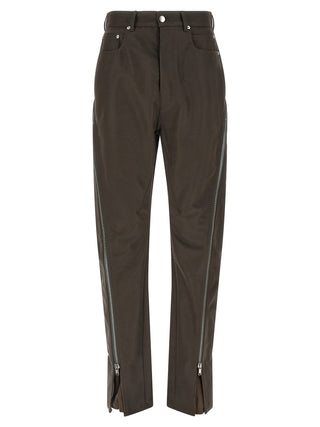 Rick Owens Brown Cotton Casual Pants
