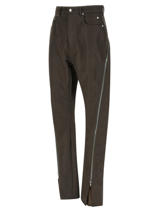 Rick Owens Brown Cotton Casual Pants