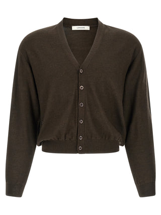 Lemaire Brown Marabou Cardigan