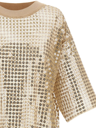 Fabiana Filippi Beige Polyester Short Dress