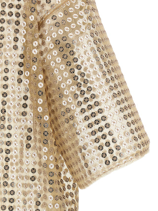 Fabiana Filippi Beige Polyester Short Dress