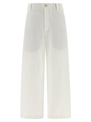 Brunello Cucinelli White Cotton Chino Pants