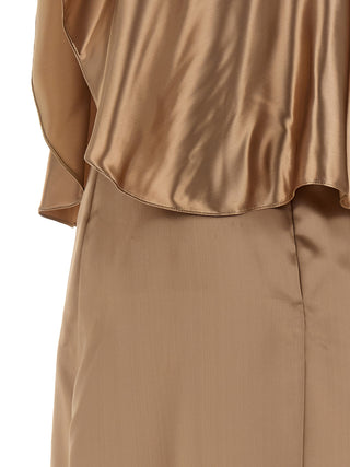 Fabiana Filippi Beige Viscose Midi Dress