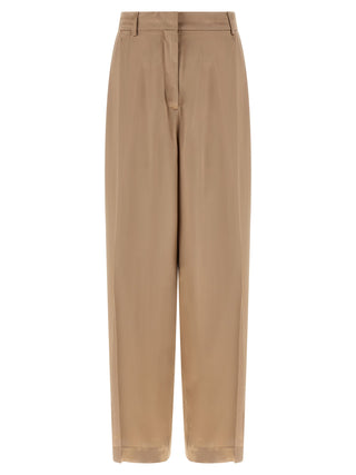Fabiana Filippi Beige Viscose Casual Pants