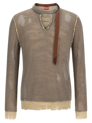 Diesel Gray Cotton Cardigan