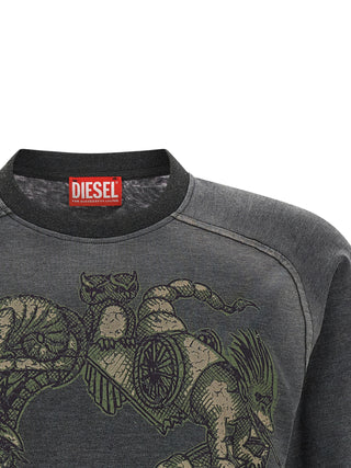 Diesel Gray Cotton Sportswear