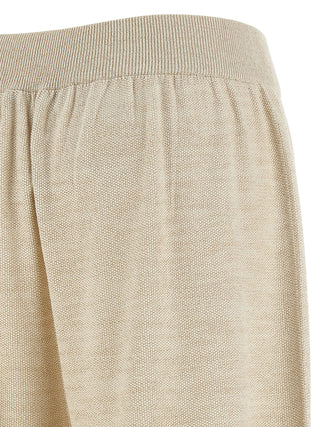 Fabiana Filippi Gold Cotton Casual Pants