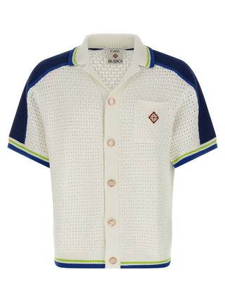 Casablanca White Cotton Blouse