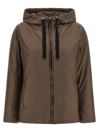 Max Mara Brown Polyester Full-Length Jacket