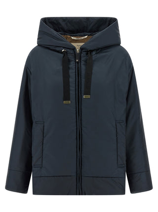 Max Mara Blue Polyester Shell Jacket