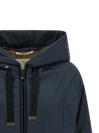 Max Mara Blue Polyester Shell Jacket