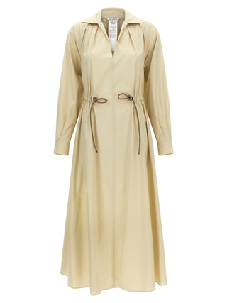 Max Mara Beige Cotton Long Dress