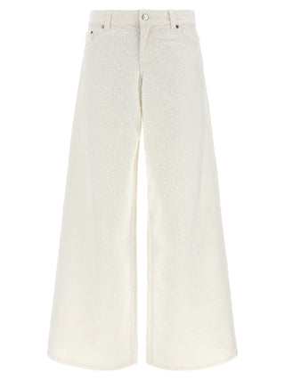 Stella McCartney White Cotton Jeans Denim