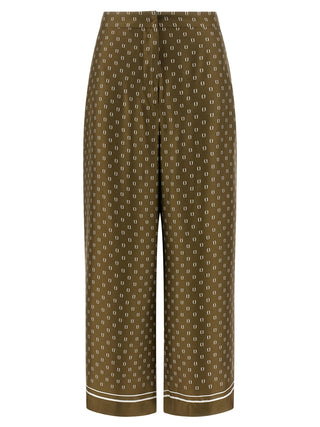 Max Mara Bicolor Silk Casual Pants