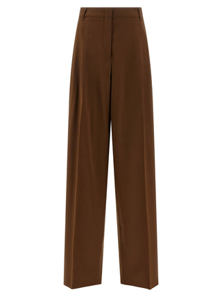 Max Mara Brown Virgin Wool Casual Pants