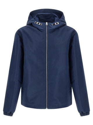 Givenchy Blue Polyester Shell Jacket