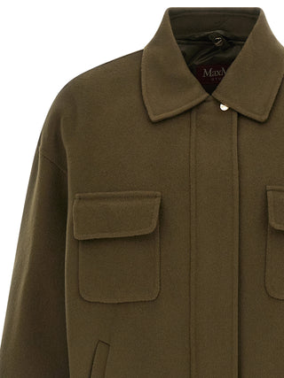 Max Mara Bicolor Virgin Wool Coat