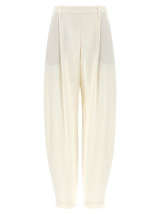 Brunello Cucinelli Beige Viscose Casual Pants