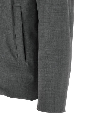 Herno Gray Polyester Full-Length Jacket