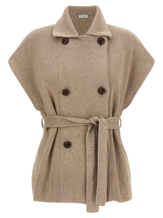 Brunello Cucinelli Beige Cotton Cardigan