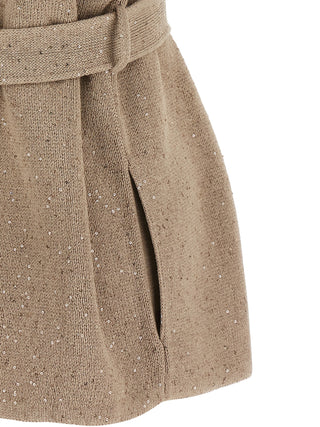 Brunello Cucinelli Beige Cotton Cardigan