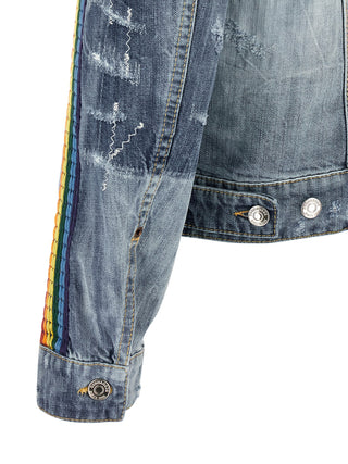 Dsquared² Blue Cotton Denim Jacket
