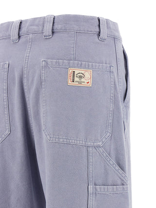 Max Mara Purple Cotton Casual Pants