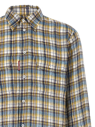 Dsquared² Multicolor Linen Blouse