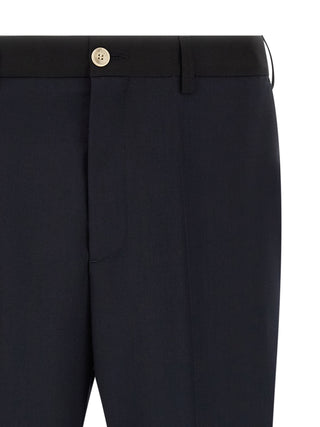 Marni Blue Virgin Wool Casual Pants