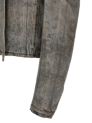 Diesel Gray Cotton Denim Jacket