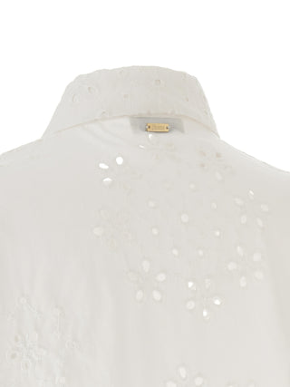 Herno Broderie Anglaise Cotton Shirt