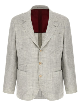Brunello Cucinelli White Linen Blazer