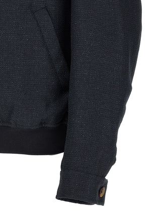 Brunello Cucinelli Blue Sisal Biker Jacket