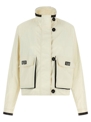 Ferragamo White Linen Full-Length Jacket