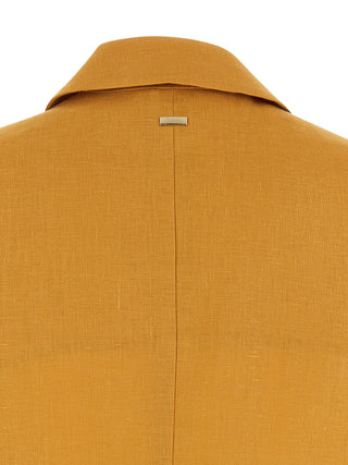 Herno Bicolor Linen Sleeveless Jacket