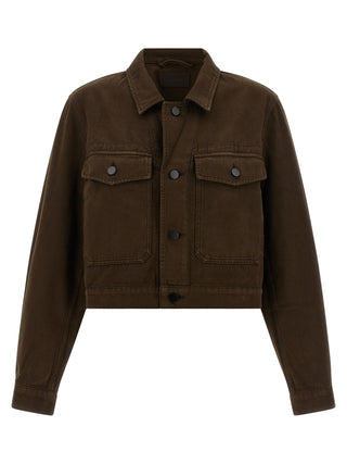 Lemaire Brown Cotton Denim Jacket