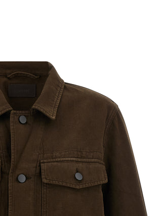 Lemaire Brown Cotton Denim Jacket