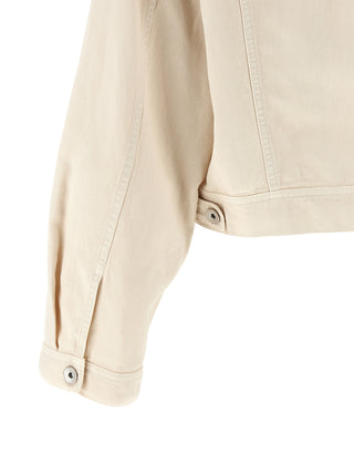 Brunello Cucinelli Beige Cotton Denim Jacket