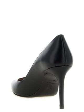 Stuart Weitzman Black Calfskin High Heel Pumps