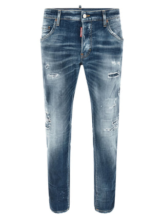Dsquared² Blue Cotton Boyfriend Jeans