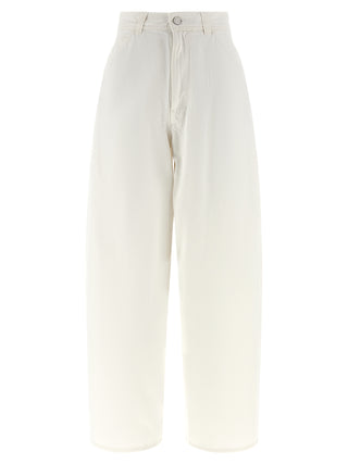 Lemaire White Cotton Jeans Denim