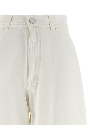 Lemaire White Cotton Jeans Denim